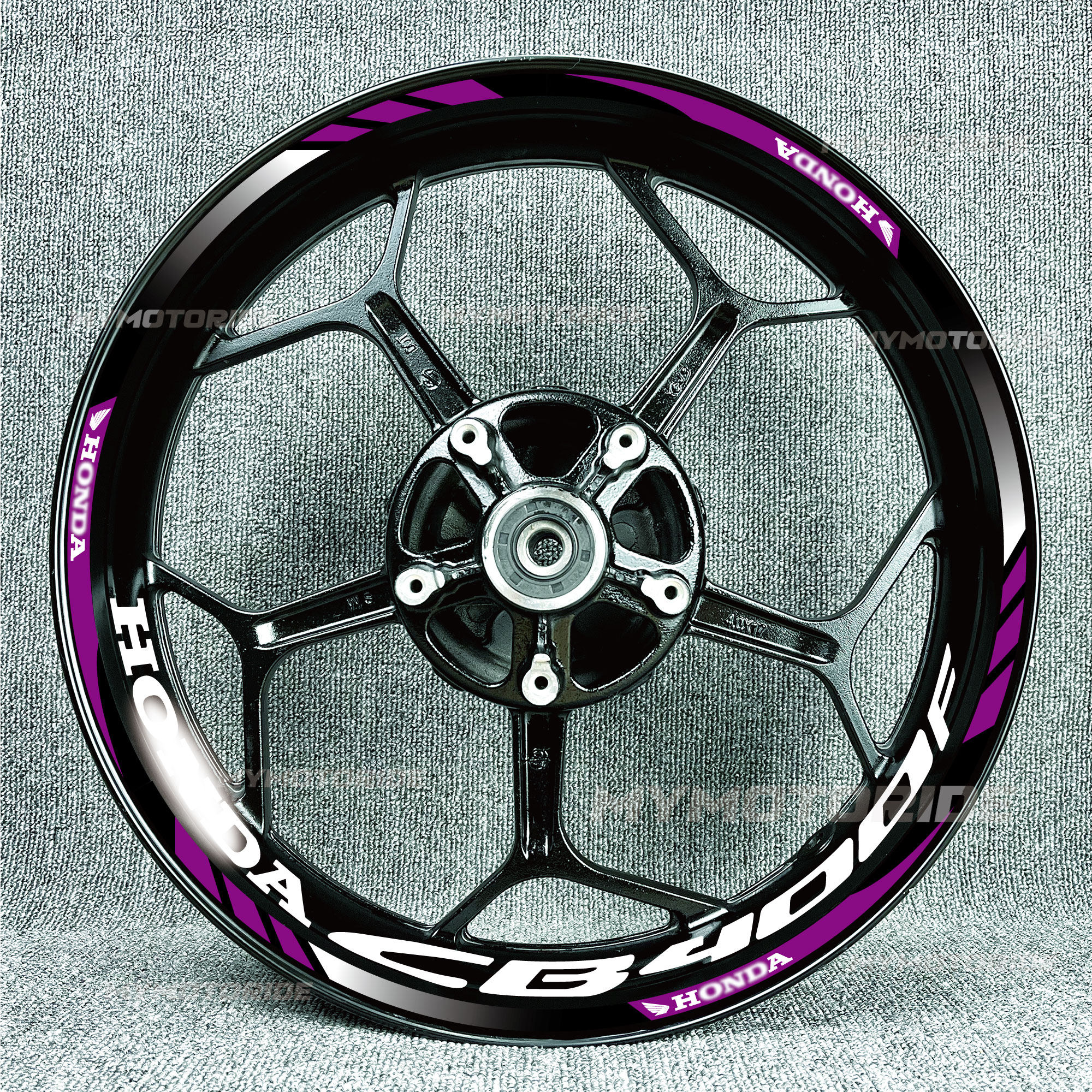 适用本田CB400X CB400F轮毂贴轮胎贴反光字母贴减震贴纸车贴改装