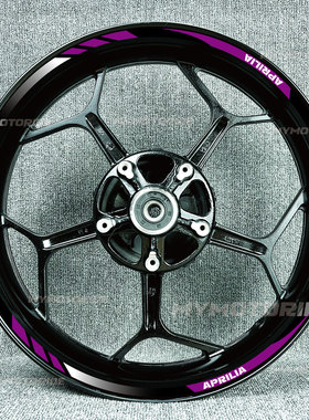 适用阿普利亚SX125Shiver900RSV4XRS660RS457反光轮毂贴花内圈贴