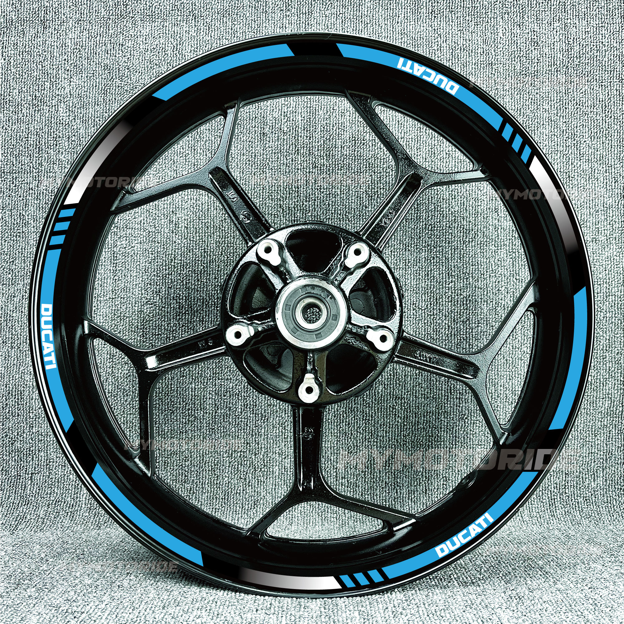 适用杜卡迪轮毂贴怪兽V21299 797 821 939 V2V4 轮圈车圈钢圈贴花