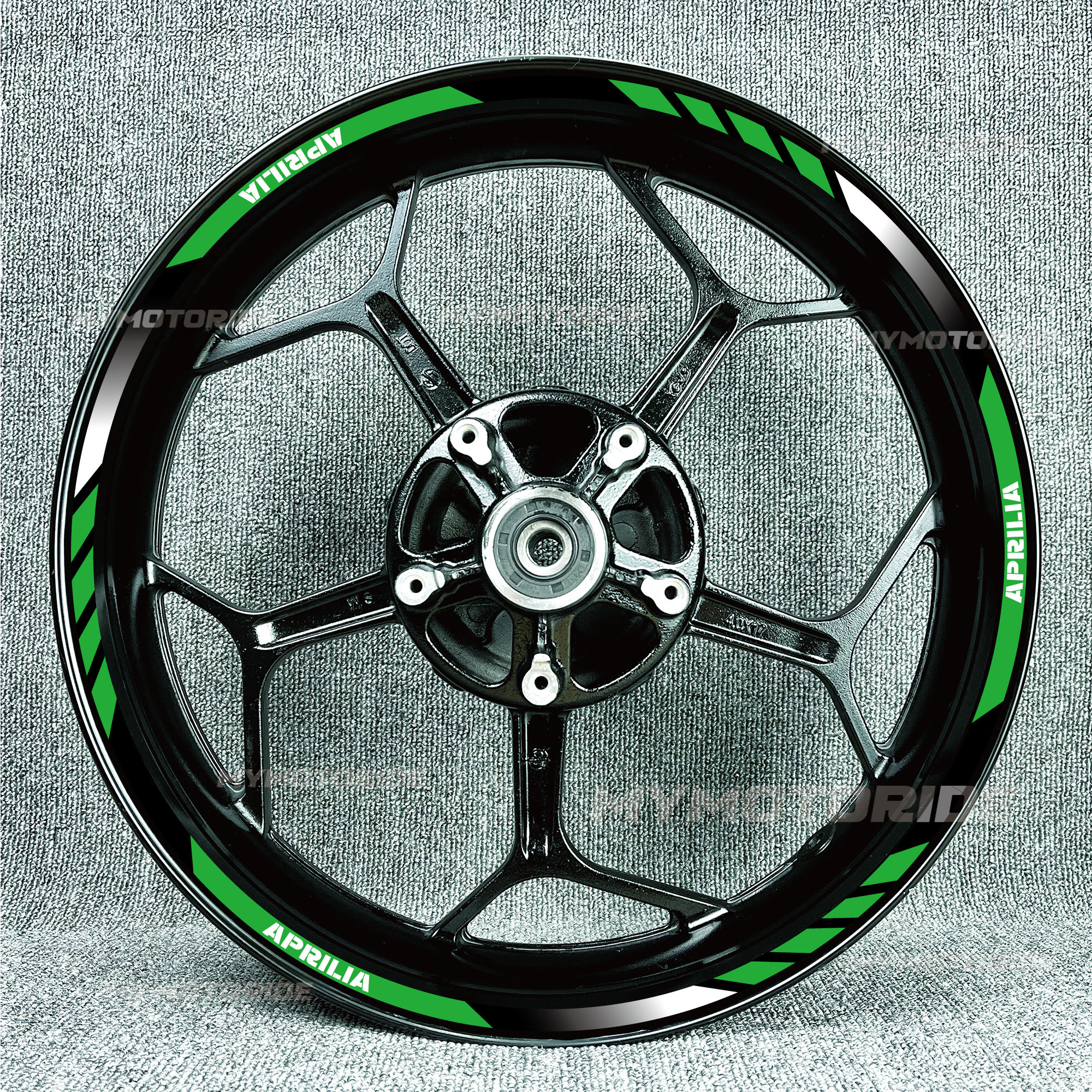 适用阿普利亚GPR150/RSV4/1000R/Tuono660250反光轮毂贴花内圈贴