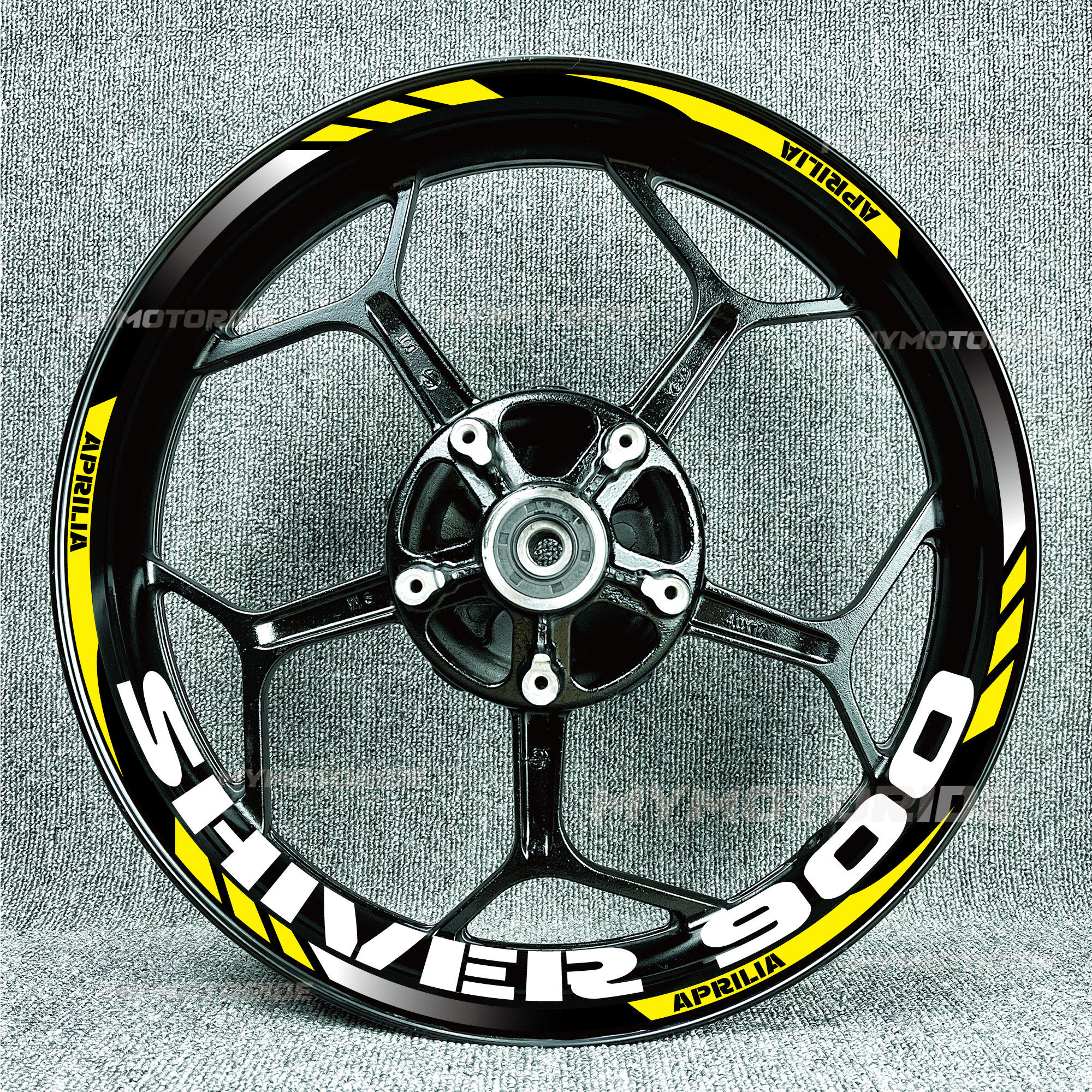 适用阿普利亚Shiver900RSV4XRS660RS457RS125/反光轮毂贴花内圈贴