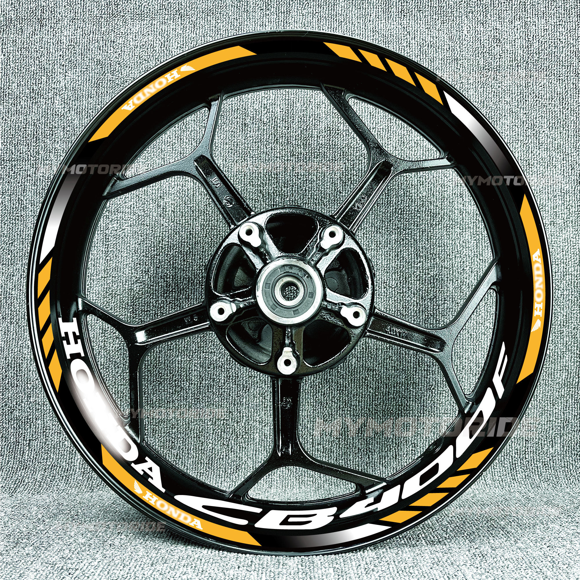 适用本田CB400F CB400X轮毂贴轮胎贴反光字母贴减震贴纸车贴改装