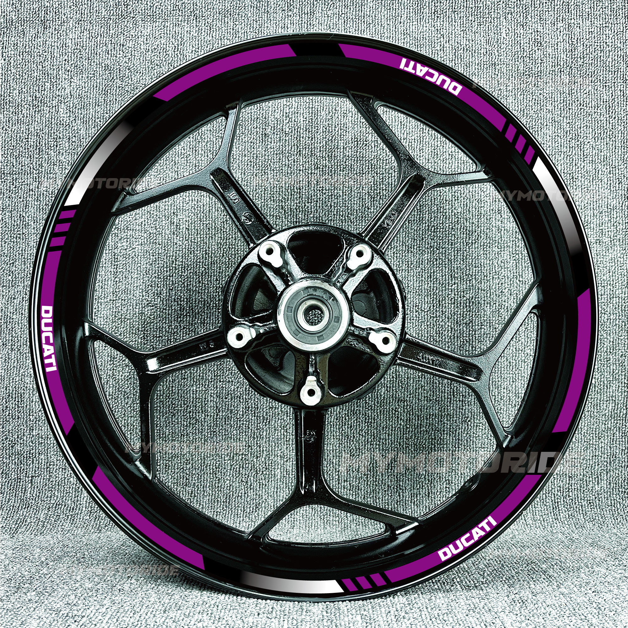 适用杜卡迪轮毂贴怪兽V41299 797 821 939 V2V4 轮圈车圈钢圈贴花