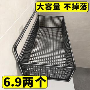 卫生间置物架浴室厕所洗手间收纳架子挂墙上洗漱台免打孔壁挂式