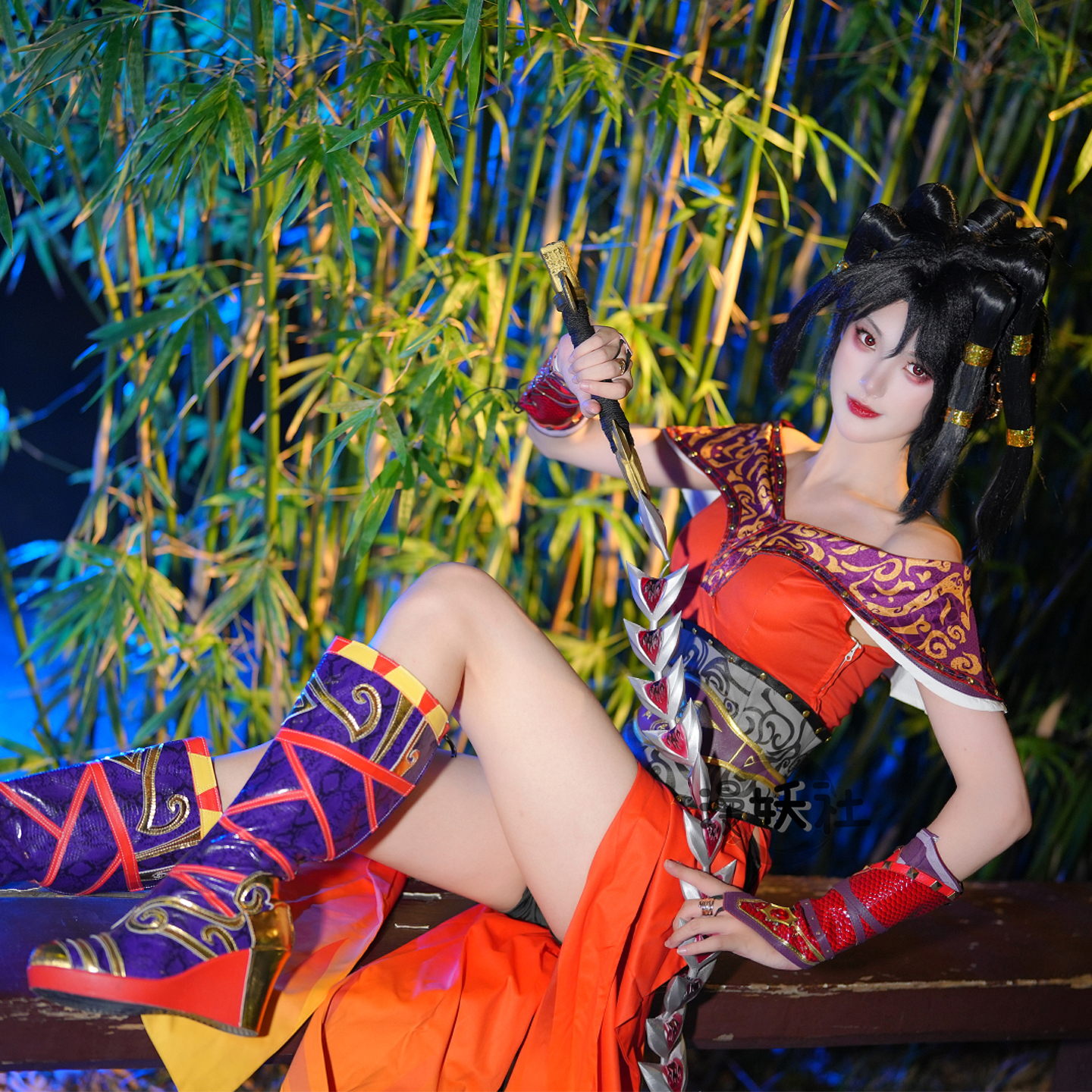 漫妖社现货 秦时明月赤练cos服 红莲公主 流沙赤练cosplay服装