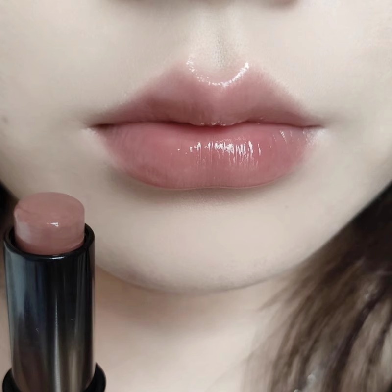 裸色系秋冬日常素颜淡妆黄皮深唇口红唇釉膏女水光低饱和通透感