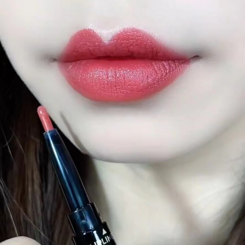 【爆款推荐】双头口红豆沙色唇线笔持久不掉色不沾杯防水哑光正品