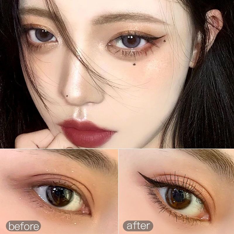 李佳琦推荐气垫眼线膏防水不易晕染顺滑持久眼线眉膏笔卧蚕眼睑刷