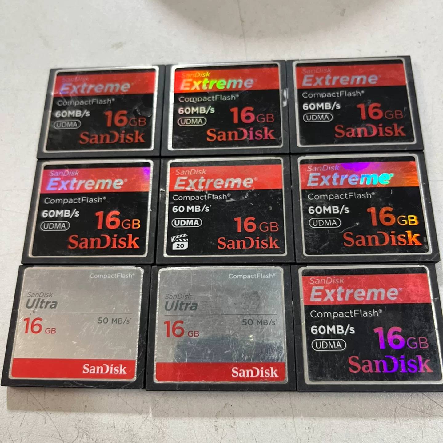 可维修CF卡 16GB 正品9张 540包邮 质量测好议价