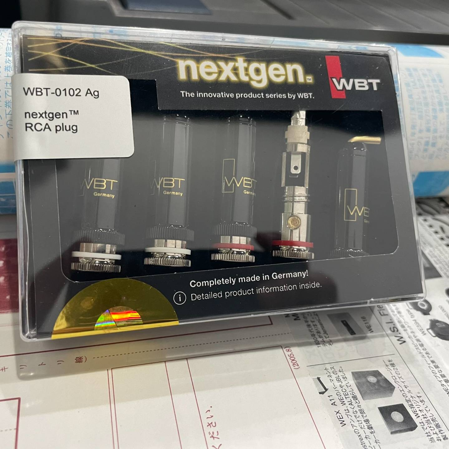 可维修德国WBT-0102Ag银信号插头，力高代理行货，一议价
