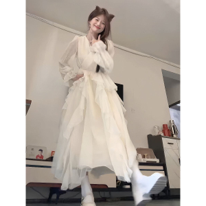 优质小个子质量初恋长裙超仙甜美短裙风边公主连衣裙女春夏季穿搭