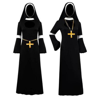Halloween cosplay costumes Party dance performing nuns dress