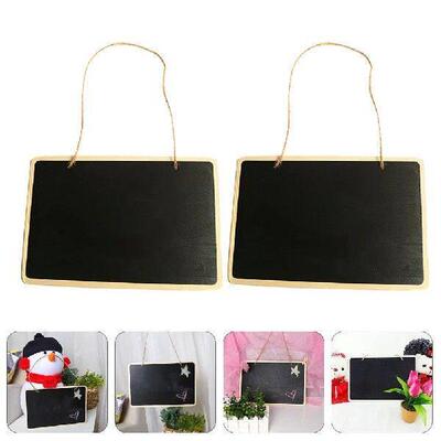 2 Pcs Lanyard Blackboard High Contrast Chalkboard Label for