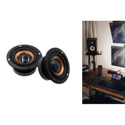 2Pcs Low Frequency Tweeters Speakers 2Inch 4Ohm 3W