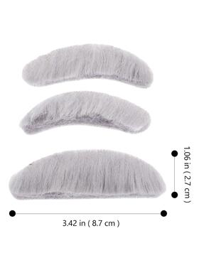 1 set of Simulation Beard False Eyebrow Funny Fake Mustache