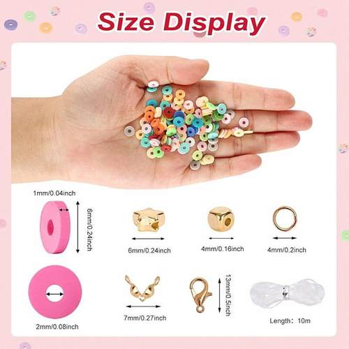 Clay Beads Bracelet Making Kit DIY Jewelry Crafts For Girls