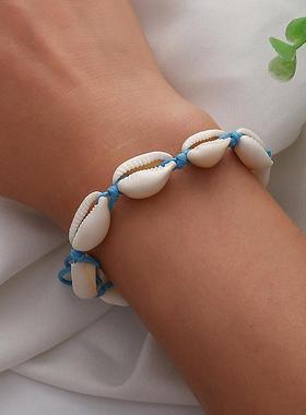 8 seashells with ethnic style seashell ankletsjl脚炼