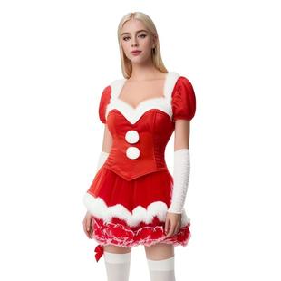 Claus Christmas Santa Women Dress Costume Mrs