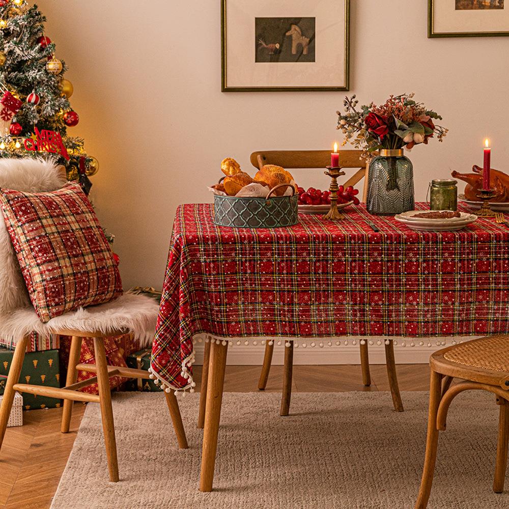 Christmas snowflake table cloth tablecloth various styles