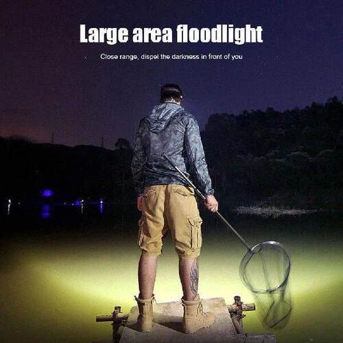 Portable LED Headlamp Waterproof Headlight Hard Flashlight