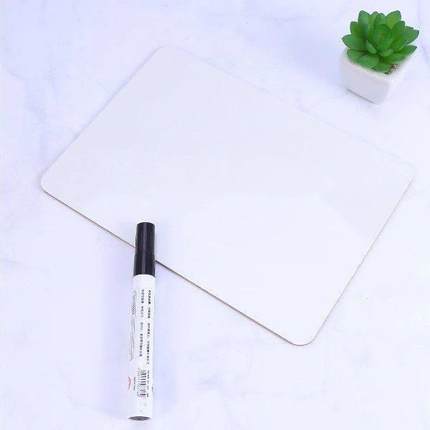 4Pcs Small Whiteboard Desktop Board Smooth Surface Erasable