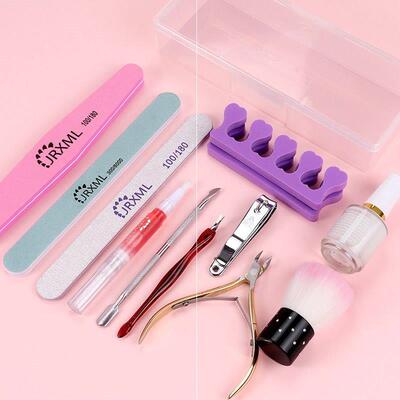 Manicure tools set of nail care exfoliating buffing nails