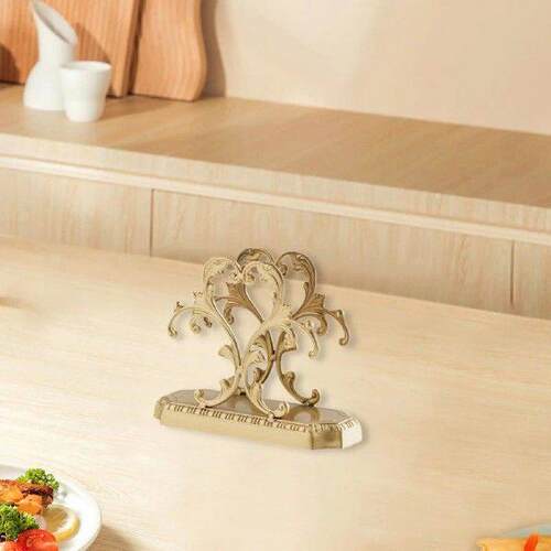 Brass Tissue Holder Multifunction Portable Memos Organizer