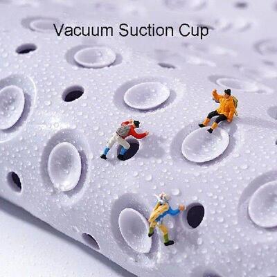 Pvc Non Slip Large Bath Mat Safety Suction Cup Bathroom