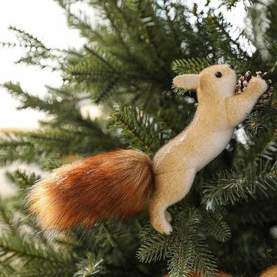 Foam Squirrel Ornaments - Cute Christmas Tree & Table Decor