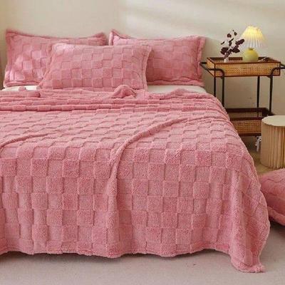 Home Fleece Throw Blanket for Couch/Bed, 3D Jacquard Decor