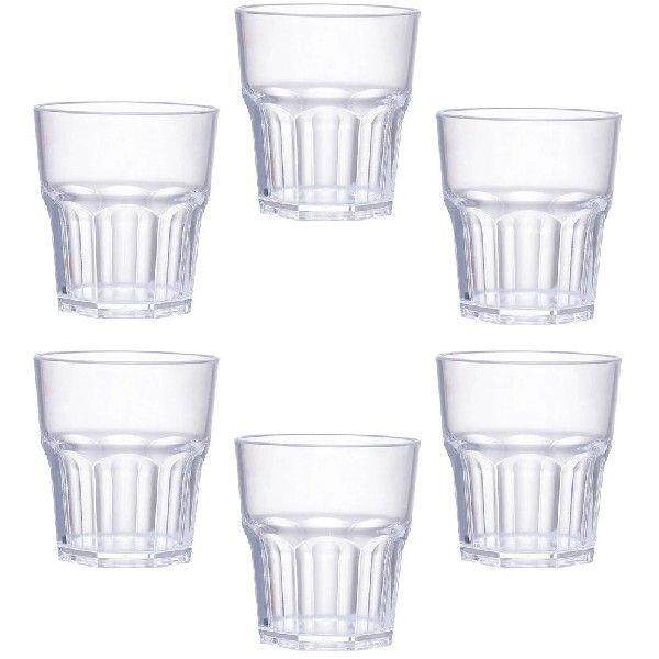 6 Pcs Shot Glass Unbreakable Spirits Cups Tumblers Kitchen