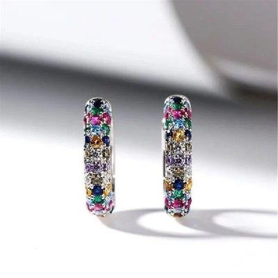 Fashionable Colorful Zirconia Ear Cuffs for Modern Women