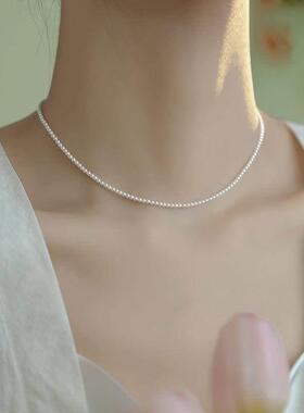 Classic Elegant White Pearl Chokers Necklace For Women Men W