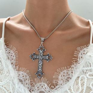 cross 欧美十字架项链 exaggerated American necklace European
