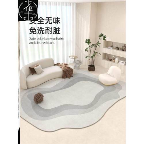 Living room rug shaped sofa bedroom floor mat carpet 地毯