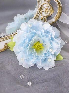 Flower Hair Barrettes Clips Hanfu Matching Headwear with