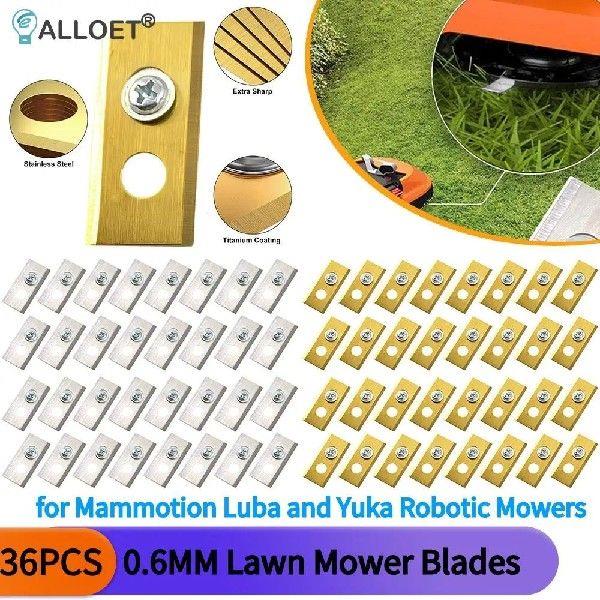 36Pcs Lawn Mower Blades 0.6MM Thick Double Hole Mower