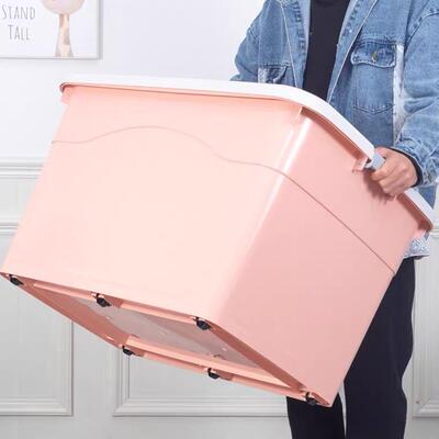 Large plastic storage box moving boxes packing quilt Storage