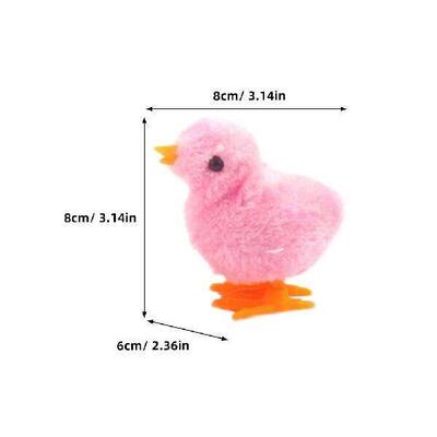 8pcs Wind Up Chicken Toy Jumping Chick Toys Chicks Shape