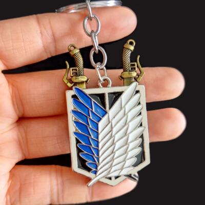 Hot Anime Attack On Titan Keychain Shingeki No Kyojin Wings