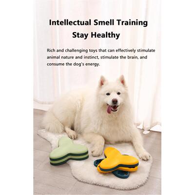 Dog Puzzle Toys Turntable Slow Feeder Educational Toy Bone I