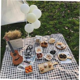 Blanket Camping Beach Outdoor Picnic Pad Plaid Mat Thicken