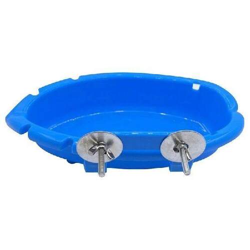 Parrot Food Tray Multifunction Creative Blue Bathtub Animal