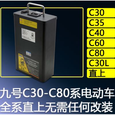 9号电动车电池C30Lite C40 C60C80升级大容量增程改装锂电池