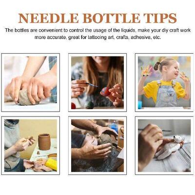 6 Pcs Dispensing Bottle Glue Application Squeeze Plastic