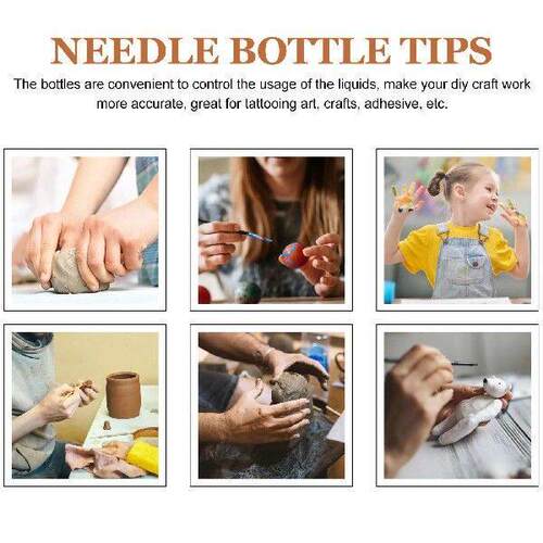 6 Pcs Dispensing Bottle Glue Application Squeeze Plastic