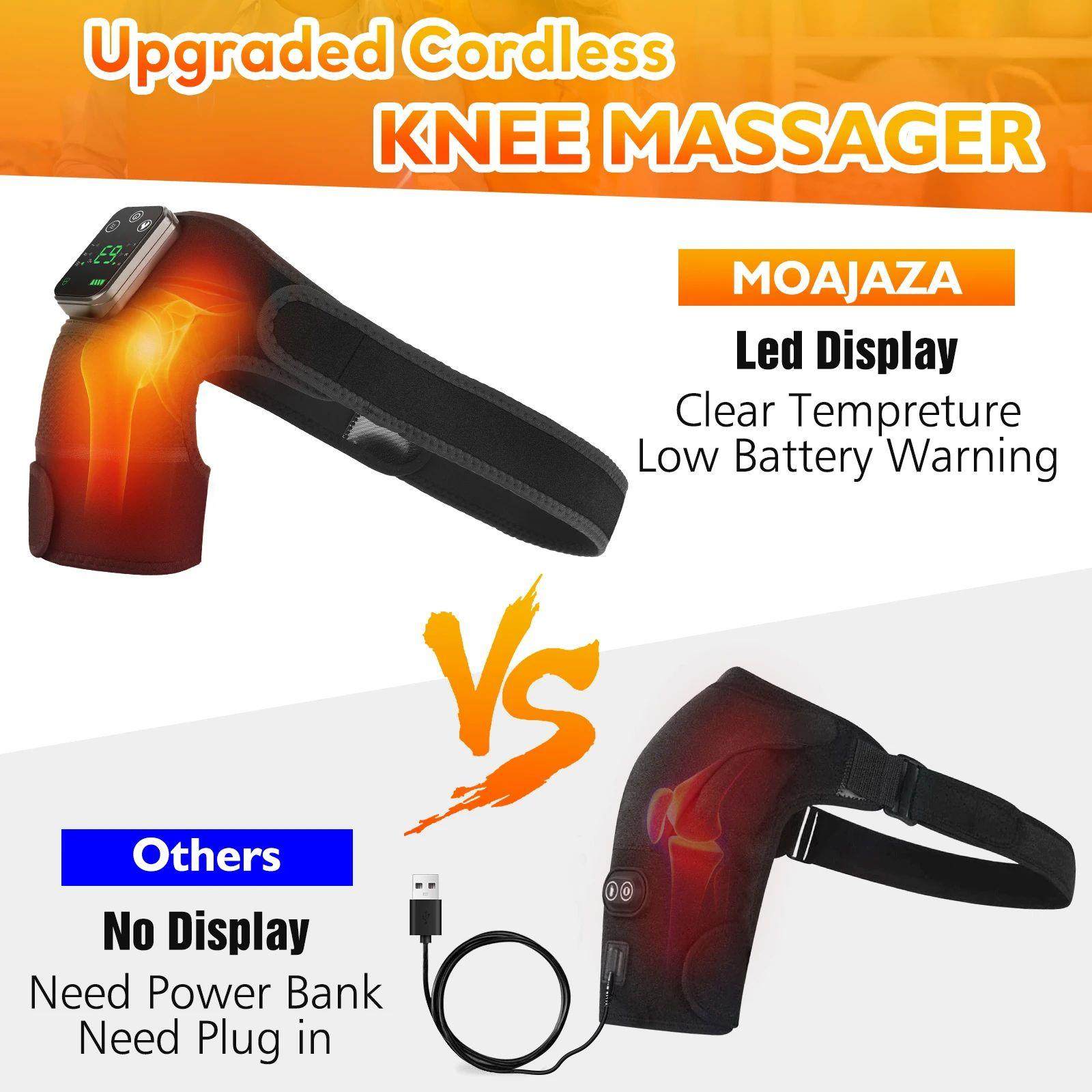 Heated and Vibration Leg Knee Massager LED Display 3 Level H