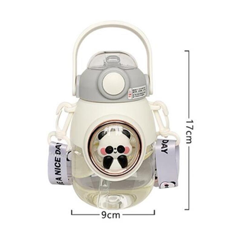 820ML带吸管的儿童水瓶，供女童学校使用