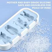 Molds Mini Kids Cute Popsicles Silicone Baby Shapes Popsicle