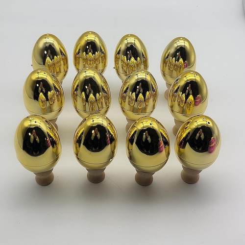 Easter Eggs 6/8cm Open Plating Plastic Gold Eggshell Kinderg